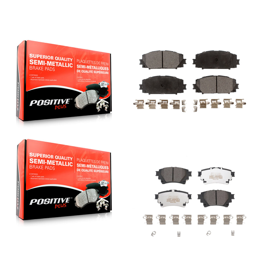 Front Rear Semi-Metallic Brake Pads Kit For Toyota Corolla With Electric Parking KPF-100661