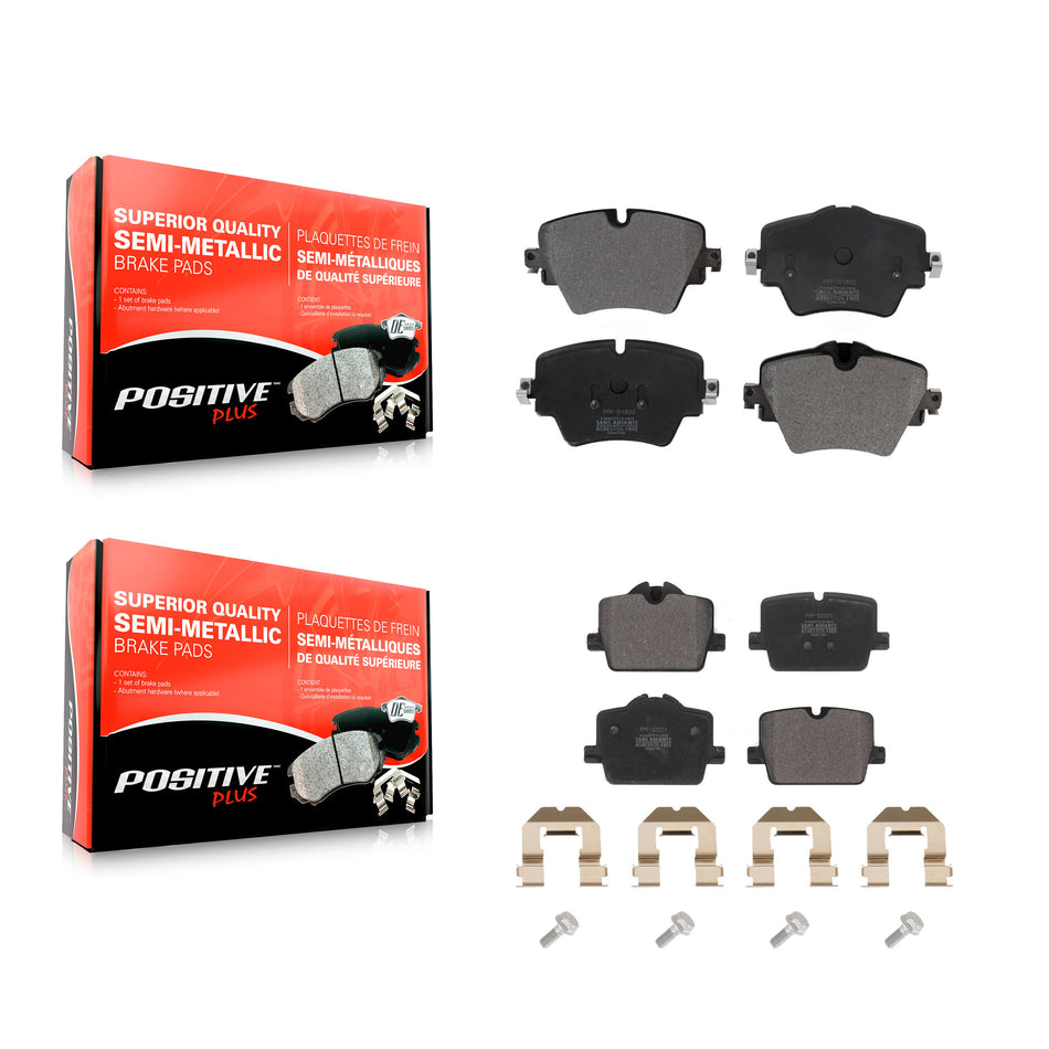 Front Rear Semi-Metallic Brake Pads Kit For BMW 330i xDrive 430i Toyota GR Supra Z4 230i KPF-100664