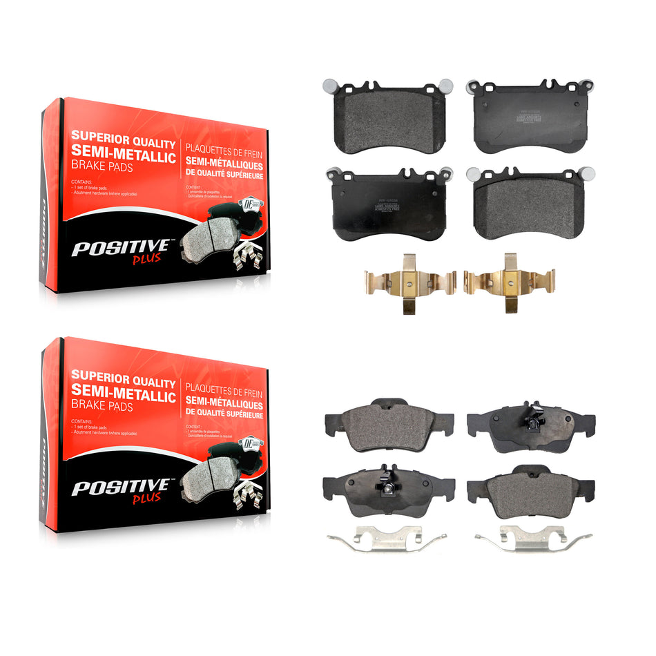 Front Rear Semi-Metallic Brake Pads Kit For Mercedes-Benz CLS550 E550 KPF-100708