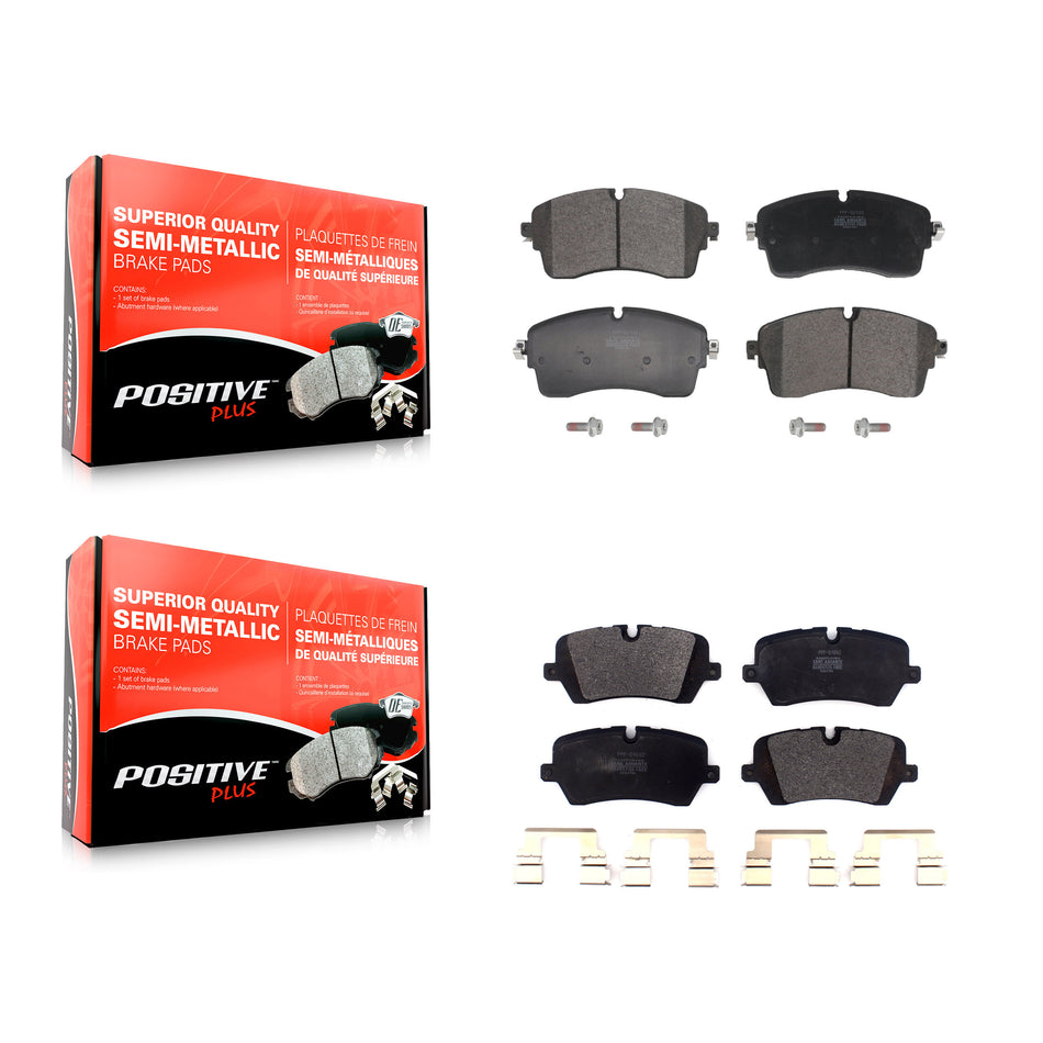 Front Rear Semi-Metallic Brake Pads Kit For Land Rover Defender 110 Discovery Range 90 KPF-100733