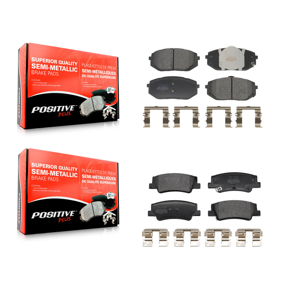 Front Rear Semi-Metallic Brake Pads Kit For Hyundai Tucson Kia Sportage KPF-100770