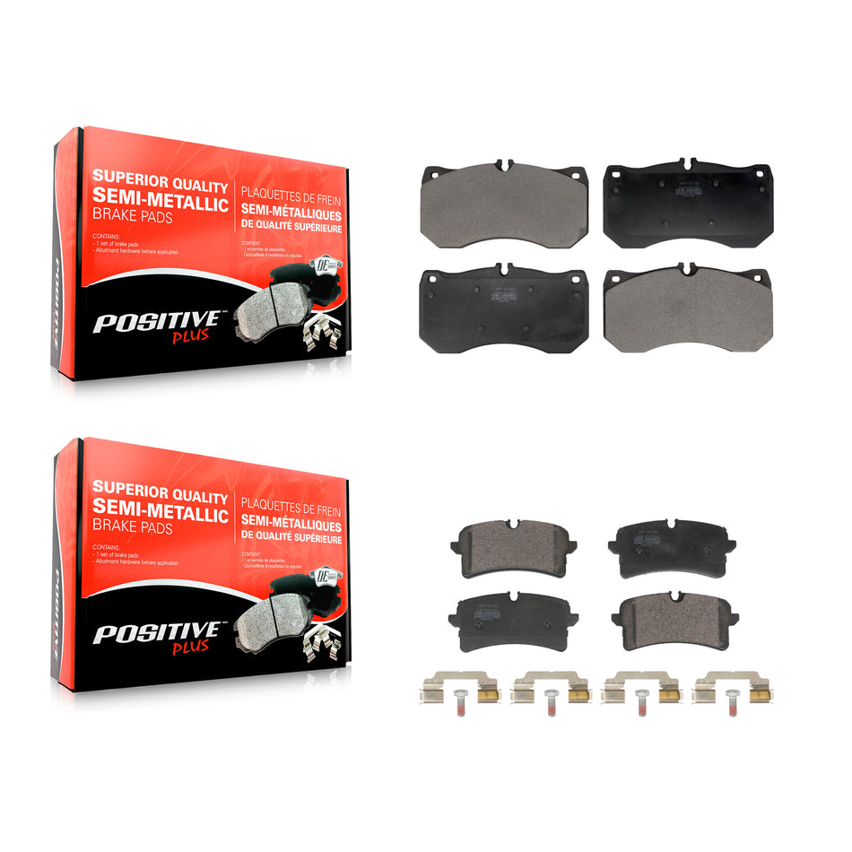 Front Rear Semi-Metallic Brake Pads Kit For Audi A7 Quattro A8 RS7 S6 S7 S8 KPF-100773