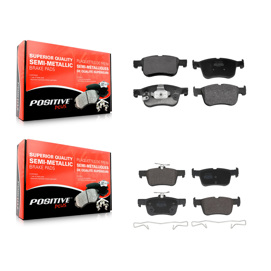 Front Rear Semi-Metallic Brake Pads Kit For Ford Escape Bronco Sport Maverick Lincoln KPF-100774