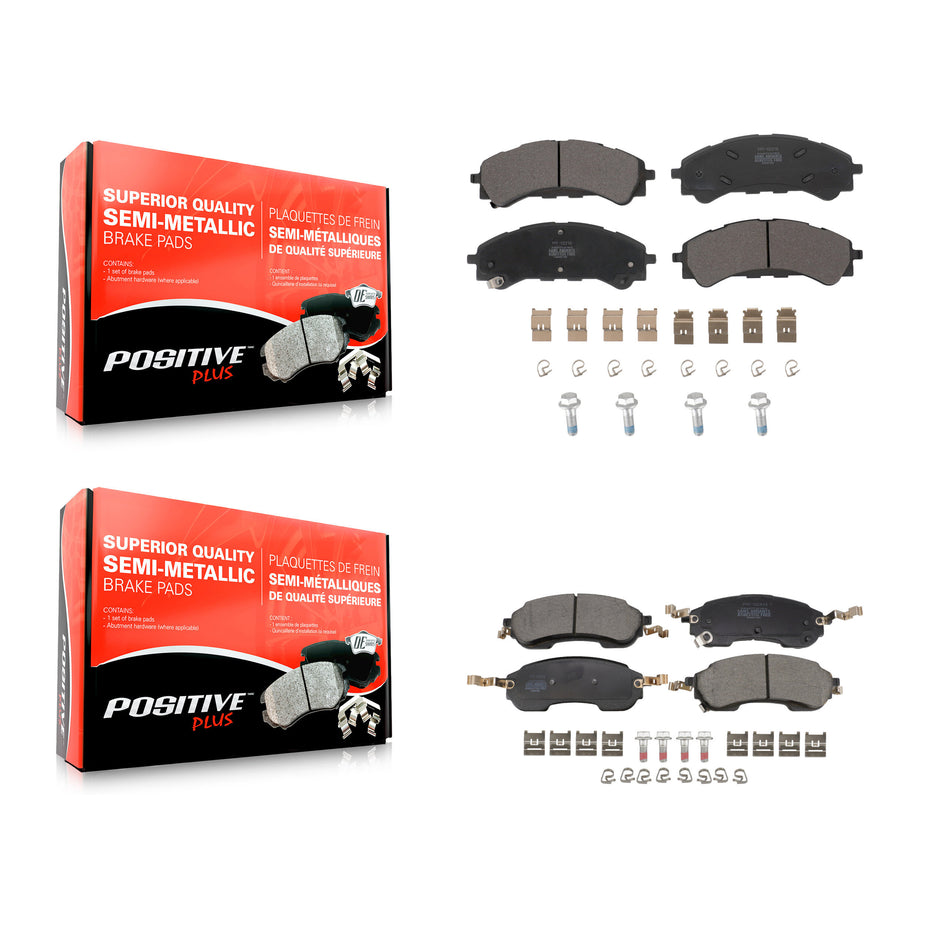 Front Rear Semi-Metallic Brake Pads Kit For Ford Bronco KPF-100775