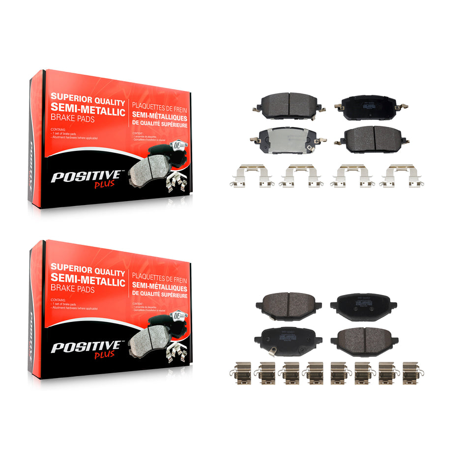 Front Rear Semi-Metallic Brake Pads Kit For 2023-2024 Mazda CX-50 KPF-100777
