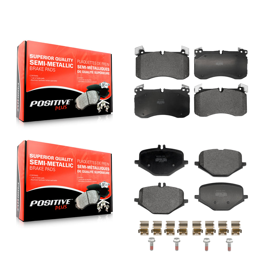 Front Rear Semi-Metallic Brake Pads Kit For Mercedes-Benz G63 AMG GLE53 GLS63 KPF-100779