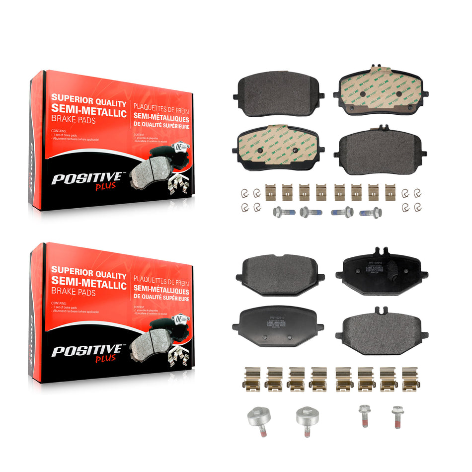 Front Rear Semi-Metallic Brake Pads Kit For Mercedes-Benz GLE450 GLS450 GLE53 AMG GLS580 KPF-100781