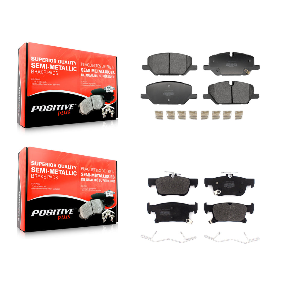 Front Rear Semi-Metallic Brake Pad Kit For 20 Buick Envision From Chassis  VIN # LS723983 KPF-100786