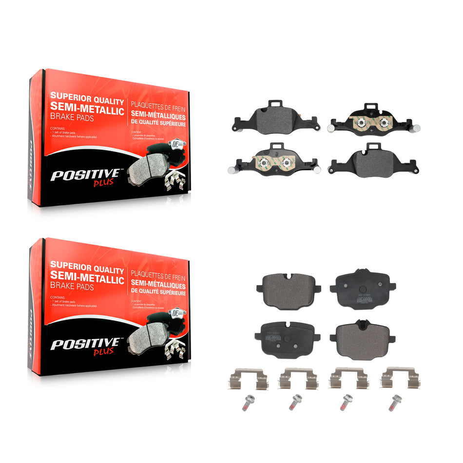 Front Rear Semi-Metallic Brake Pads Kit For BMW X5 540i xDrive X6 KPF-100788