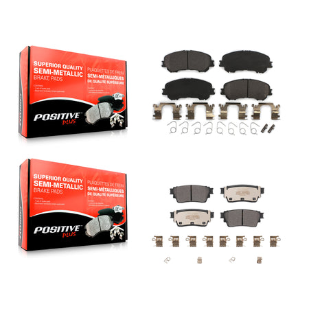 Front Rear Semi-Metallic Brake Pads Kit For Nissan Rogue KPF-100806