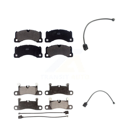 Front Rear Semi-Metallic Disc Brake Pads Wear Sensor Kit For Porsche Cayenne with Harness KPW-100116