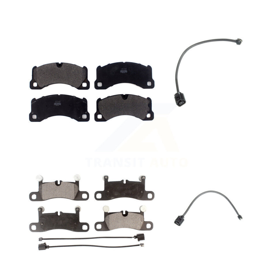 Front Rear Semi-Metallic Disc Brake Pads Wear Sensor Kit For Porsche Cayenne with Harness KPW-100116