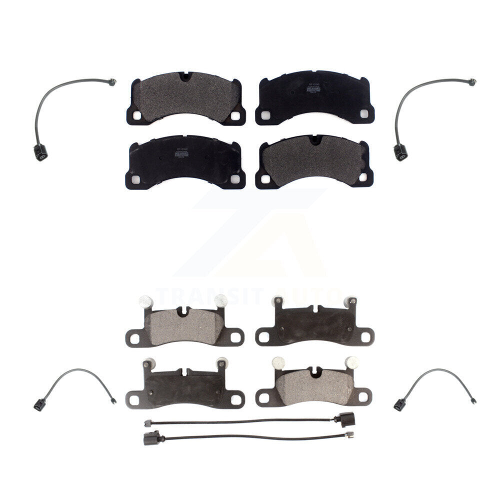 Front Rear Semi-Metallic Disc Brake Pads Wear Sensor Kit For Porsche Cayenne with Harness KPW-100279