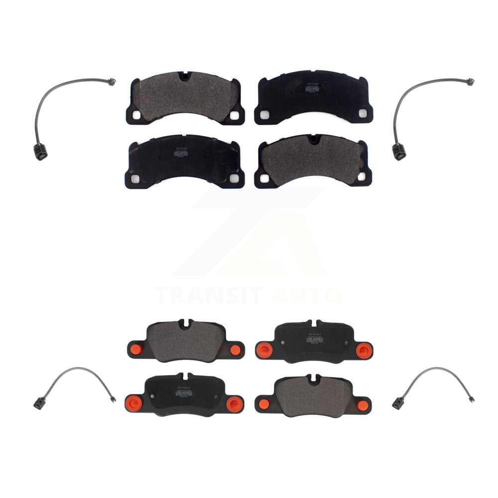Front Rear Semi-Metallic Disc Brake Pad Wear Sensor Kit For Porsche Panamera with Harness KPW-100316