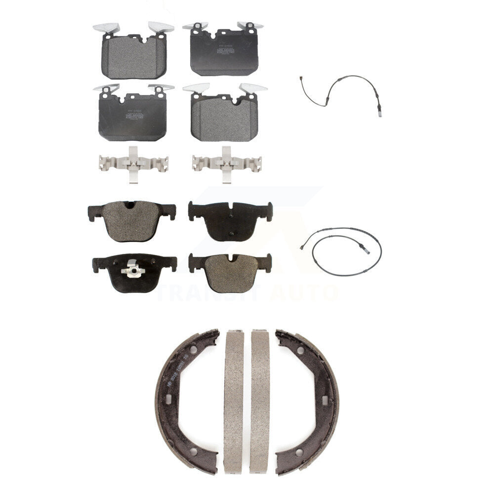 Front Rear Semi-Metallic Brake Pad Wear Sensor Kit (5Pc) For BMW 340i xDrive 435i 440i GT KPW-100480