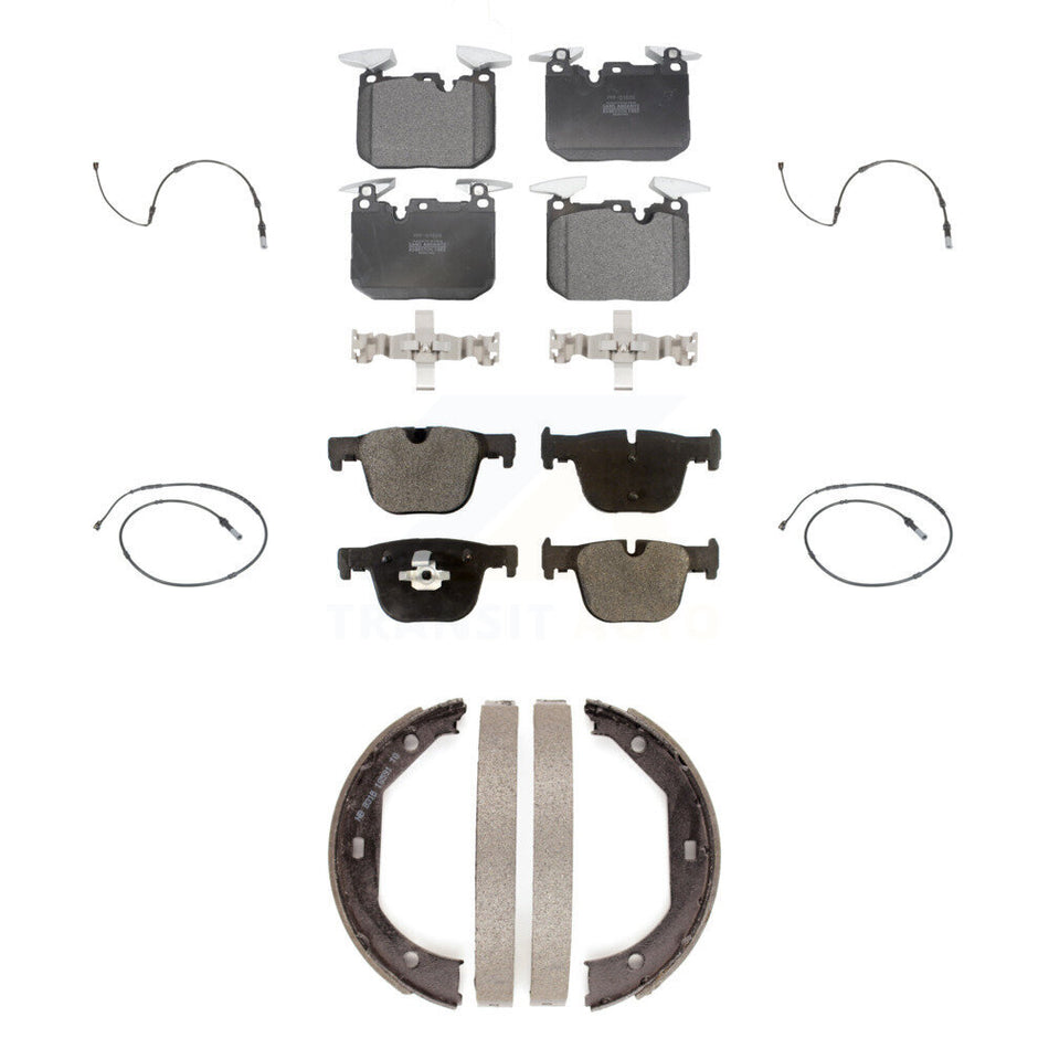 Front Rear Semi-Metallic Brake Pad Wear Sensor Kit (7Pc) For BMW 340i xDrive 435i 440i GT KPW-100510