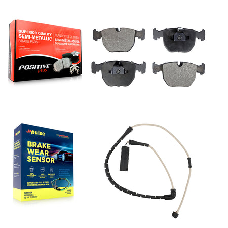 Front Semi-Metallic Disc Brake Pads And Wear Sensors Kit For Land Rover Range KPW-100582