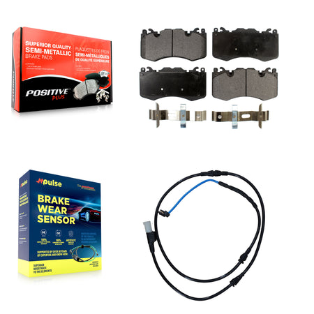 Front Semi-Metallic Brake Pad Wear Sensor Kit For Land Rover Range Sport with 380mm Rotor KPW-100628