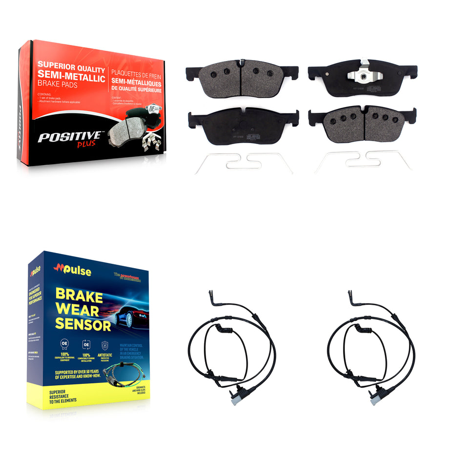 Front Semi-Metallic Brake Pad Wear Sensor Kit For Land Rover Discovery Sport Range Evoque KPW-100943