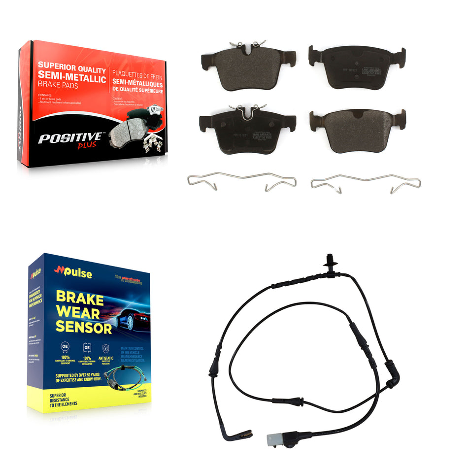 Rear Semi-Metallic Disc Brake Pads And Wear Sensors Kit For Land Rover Range Evoque KPW-100968