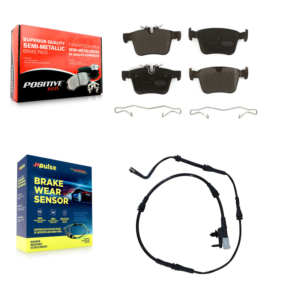 Rear Semi-Metallic Disc Brake Pads And Wear Sensors Kit For Land Rover Discovery Sport KPW-101069