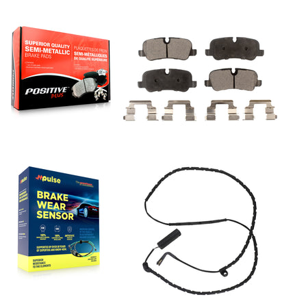 Rear Semi-Metallic Disc Brake Pads And Wear Sensors Kit For Land Rover Range KPW-101071