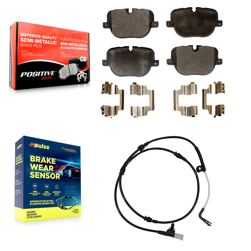 Rear Semi-Metallic Disc Brake Pads And Wear Sensors Kit For Land Rover Range Sport KPW-101095