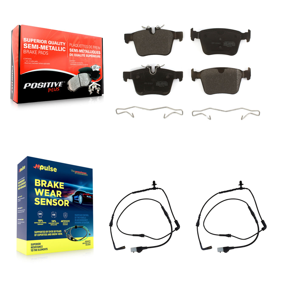 Rear Semi-Metallic Disc Brake Pads And Wear Sensors Kit For Land Rover Range Evoque KPW-101104