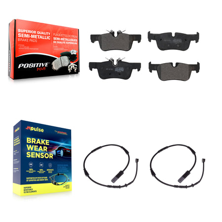 Rear Semi-Metallic Brake Pad Wear Sensor Kit For BMW X1 Mini Cooper Countryman X2 Clubman KPW-101206