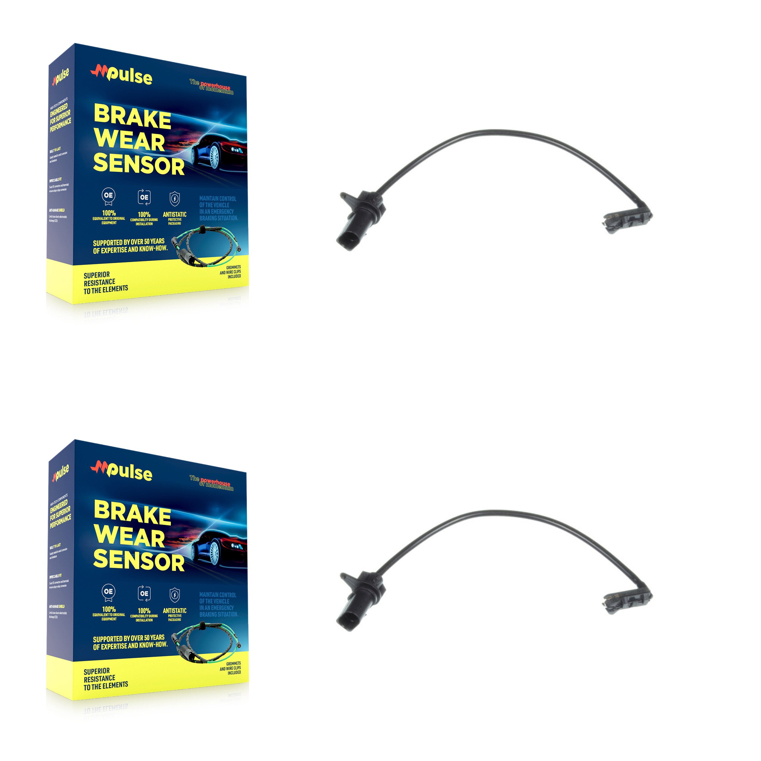 Front Brake Pads Wear Sensor (2 Pack) For Audi A8 Quattro S6 S7 S8 A7 A6 KSE-100035