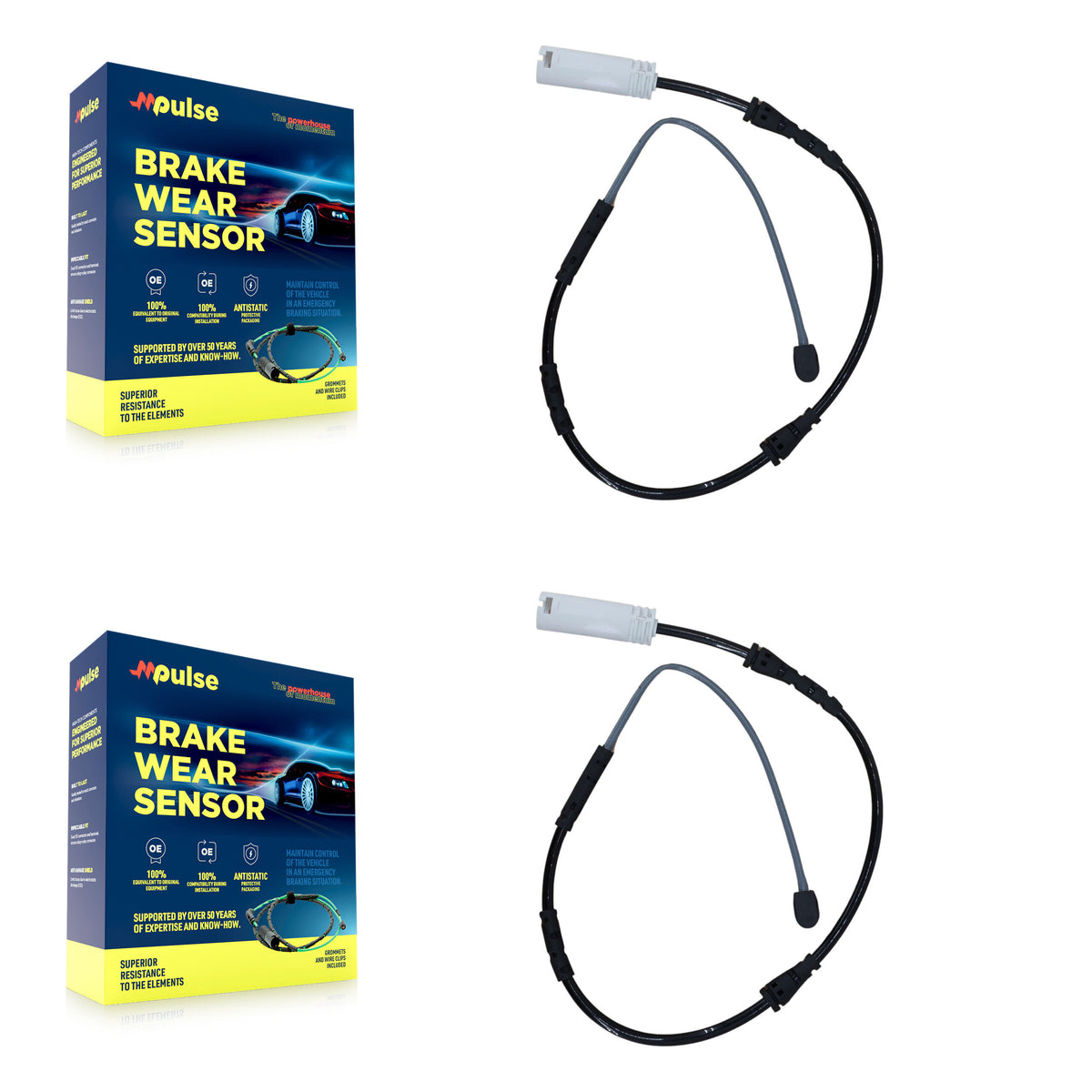 Front Brake Pads Wear Sensor (2 Pack) For BMW X1 KSE-100038