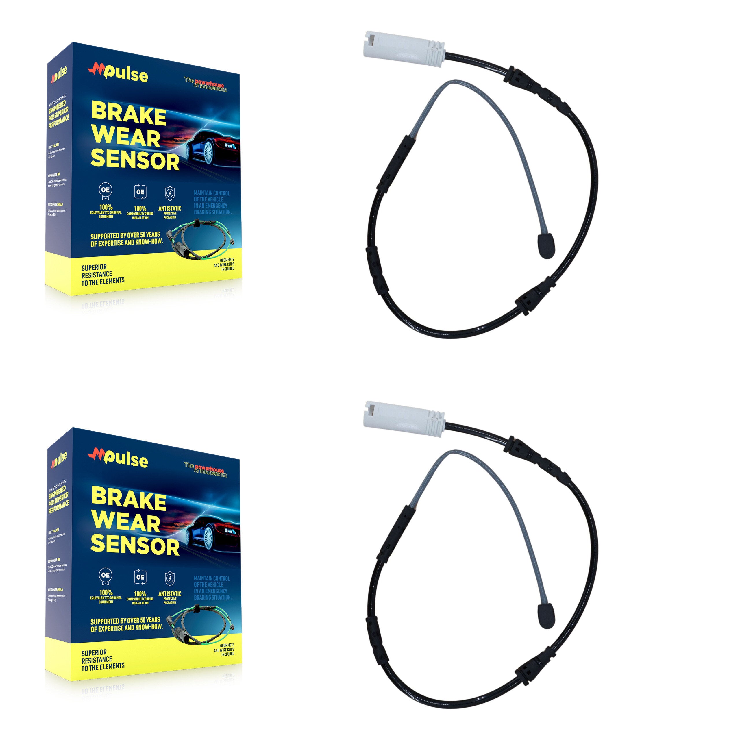Front Brake Pads Wear Sensor (2 Pack) For BMW X1 KSE-100038
