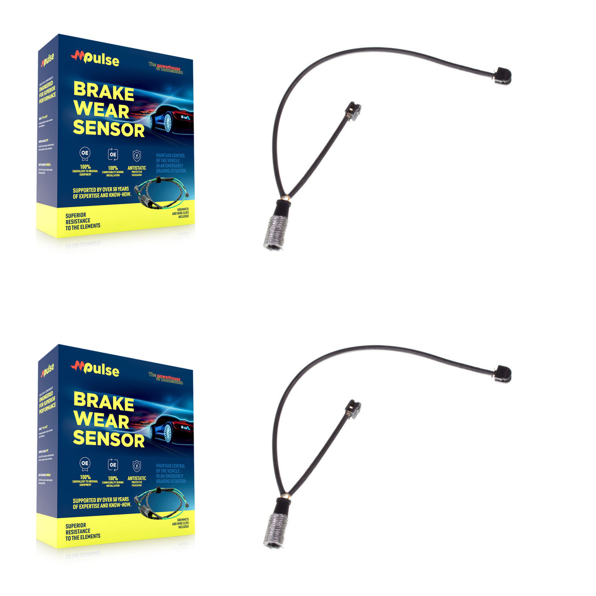 Front Brake Pads Wear Sensor (2 Pack) For Mercedes-Benz GLC63 AMG S SL63 E63 GT 63 C63 R KSE-100040