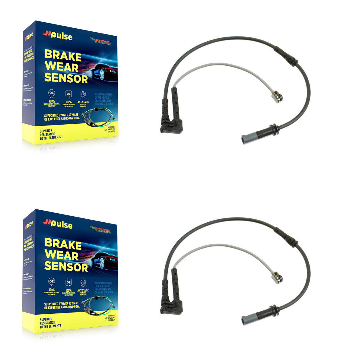 Front Brake Pads Wear Sensor (2 Pack) For BMW X1 Mini Cooper Countryman X2 Clubman 228i KSE-100042