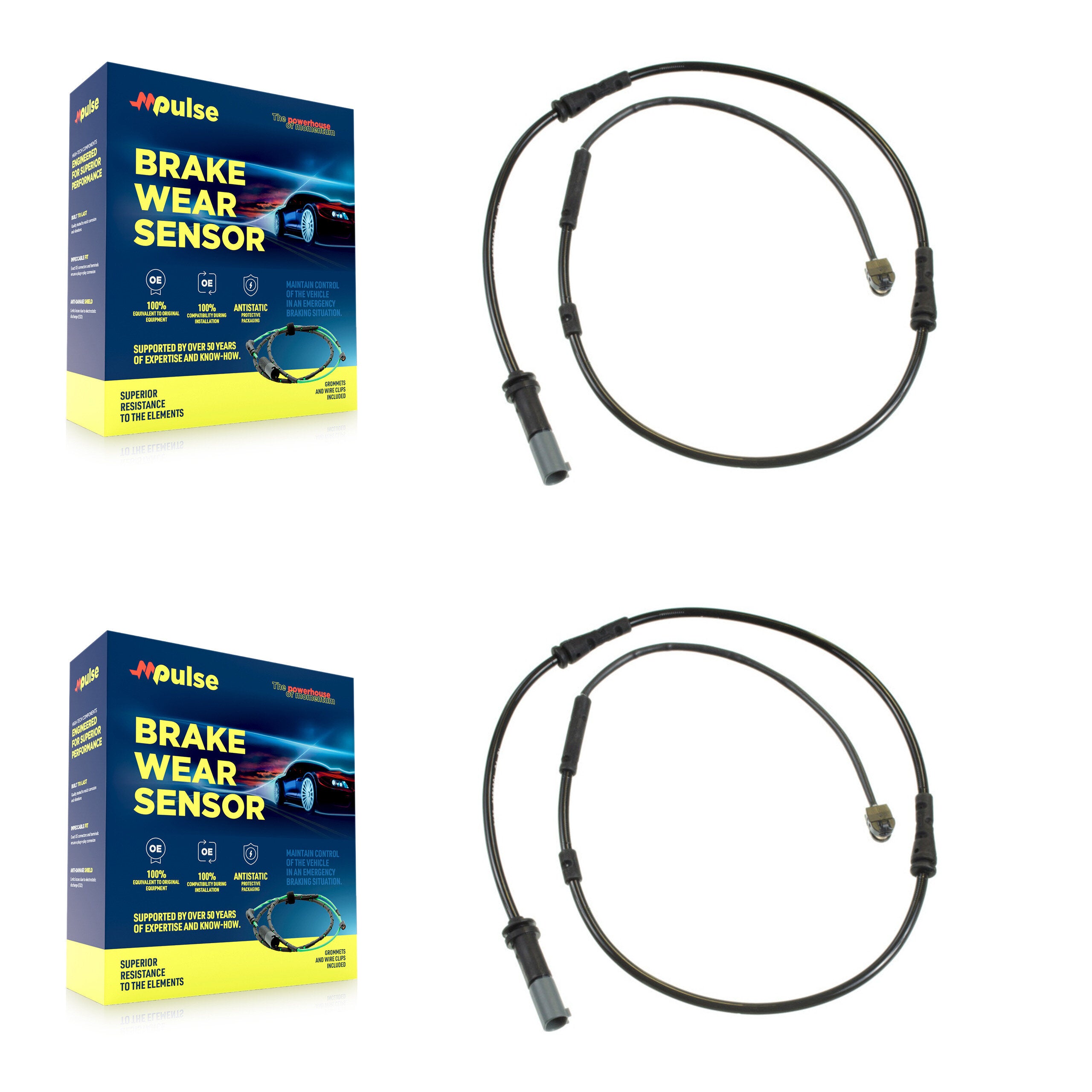 Front Brake Pads Wear Sensor (2 Pack) For 2015-2020 BMW i8 KSE-100055