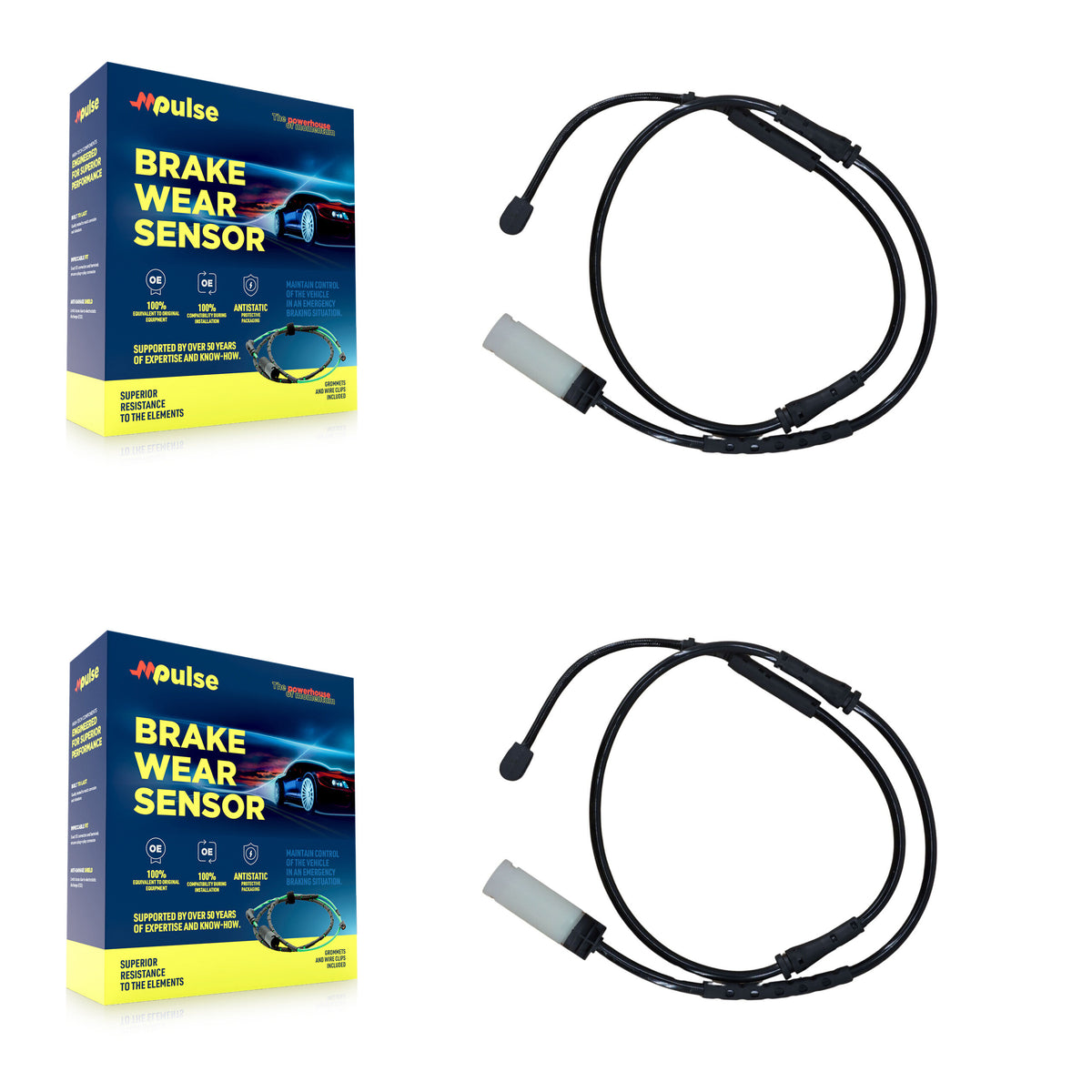 Front Brake Pads Wear Sensor (2 Pack) For Mini Cooper Countryman Paceman KSE-100100