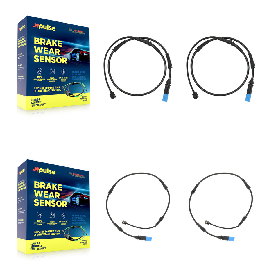 Front Rear Brake Pads Wear Sensor (4 Pack) For BMW X5 X7 X6 Alpina XB7 KSE-100137