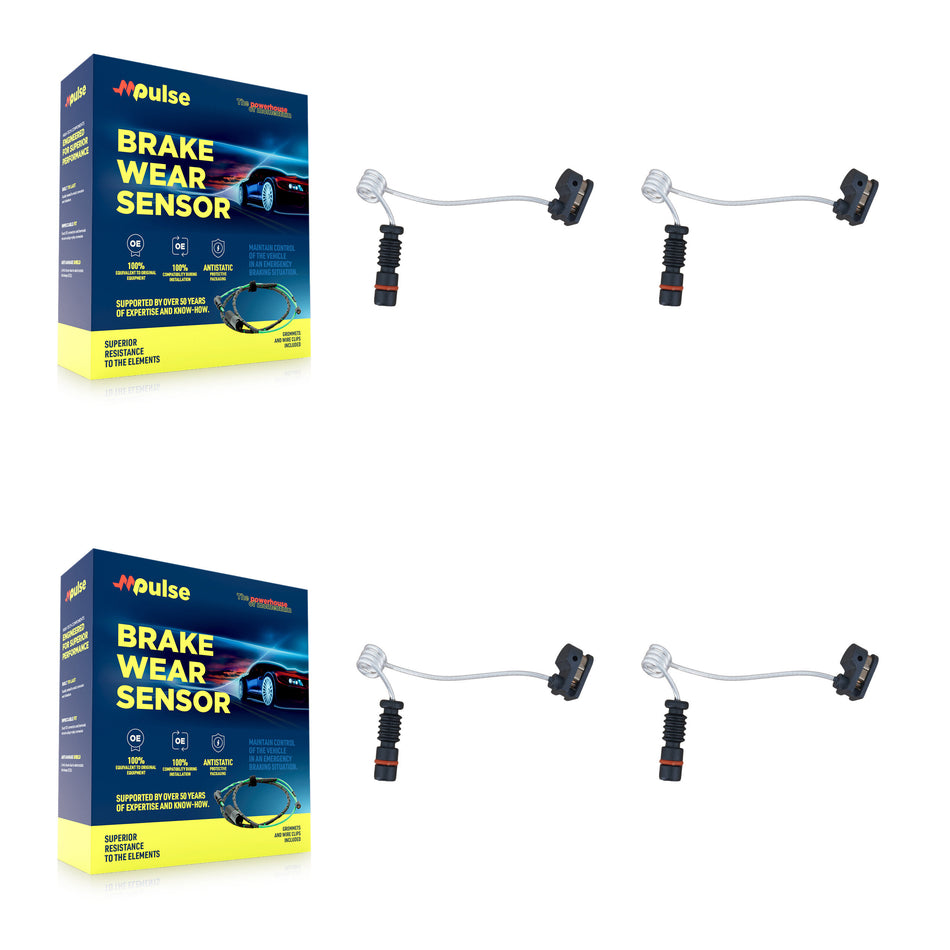 Front Rear Brake Pads Wear Sensor (4 Pack) For Dodge Sprinter 2500 3500 2.7L KSE-100139