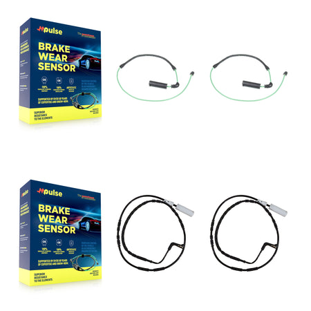 Front Rear Brake Pads Wear Sensor (4 Pack) For 2005 BMW 330xi 3.0L KSE-100145