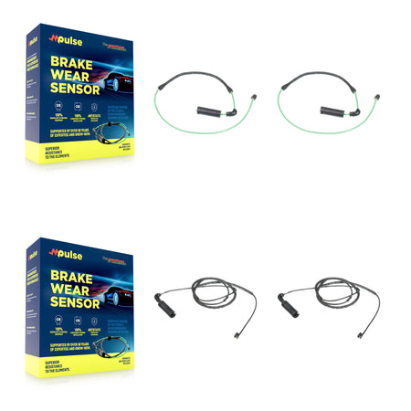 Front Rear Brake Pads Wear Sensor (4 Pack) For BMW 330Ci 325xi 330i 330xi KSE-100159