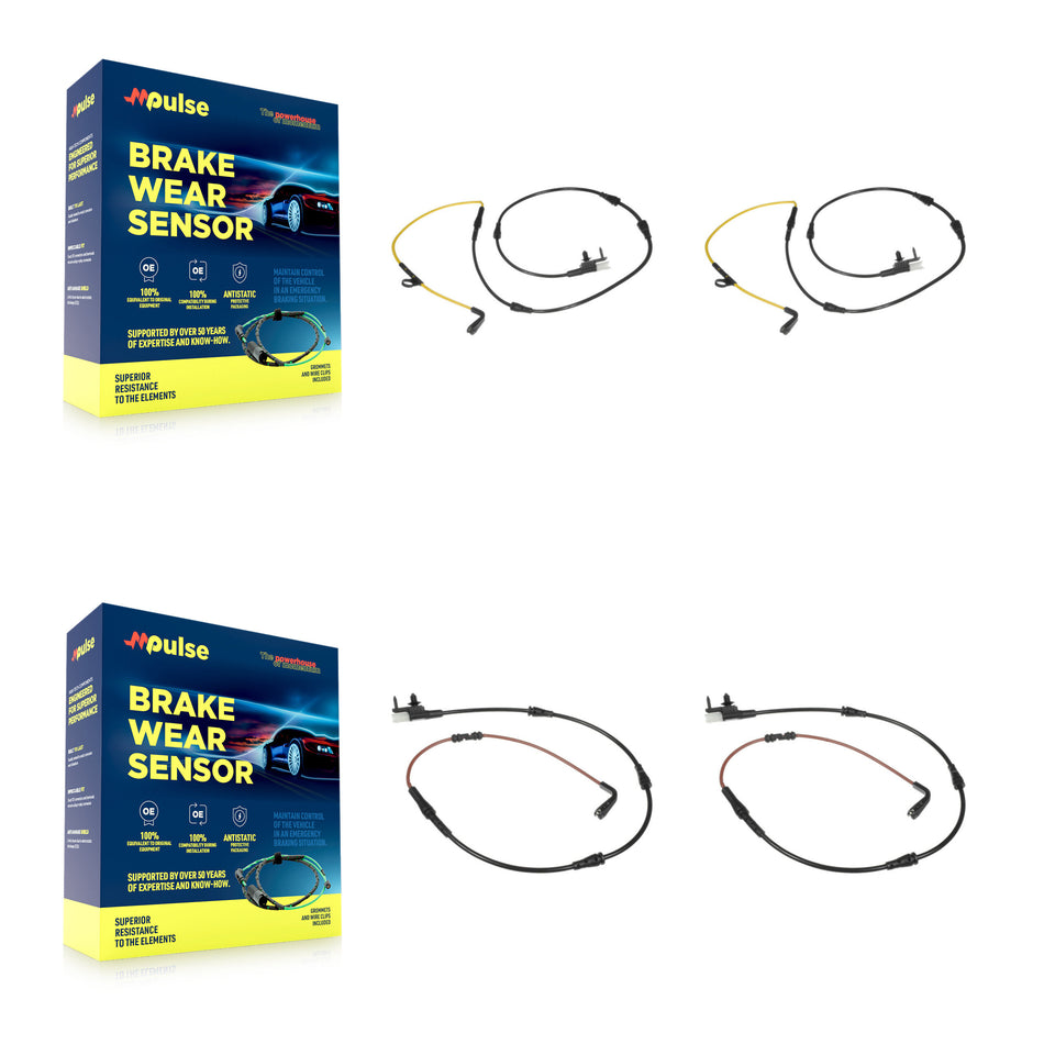 Front Rear Brake Pads Wear Sensor (4 Pack) For Land Rover Range Sport Discovery KSE-100177