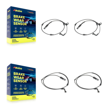Front Rear Brake Pads Wear Sensor (4 Pack) For BMW X5 X6 KSE-100189