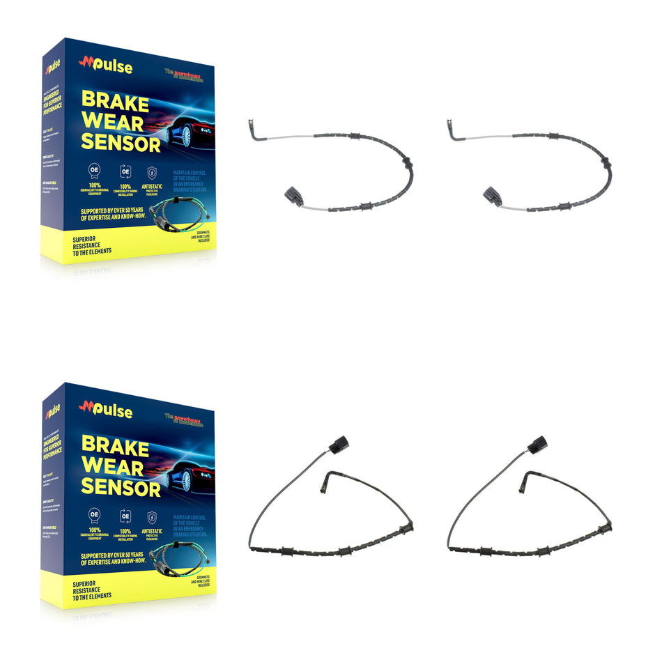 Front Rear Brake Pads Wear Sensor (4 Pack) For Jaguar XJ XJR KSE-100206