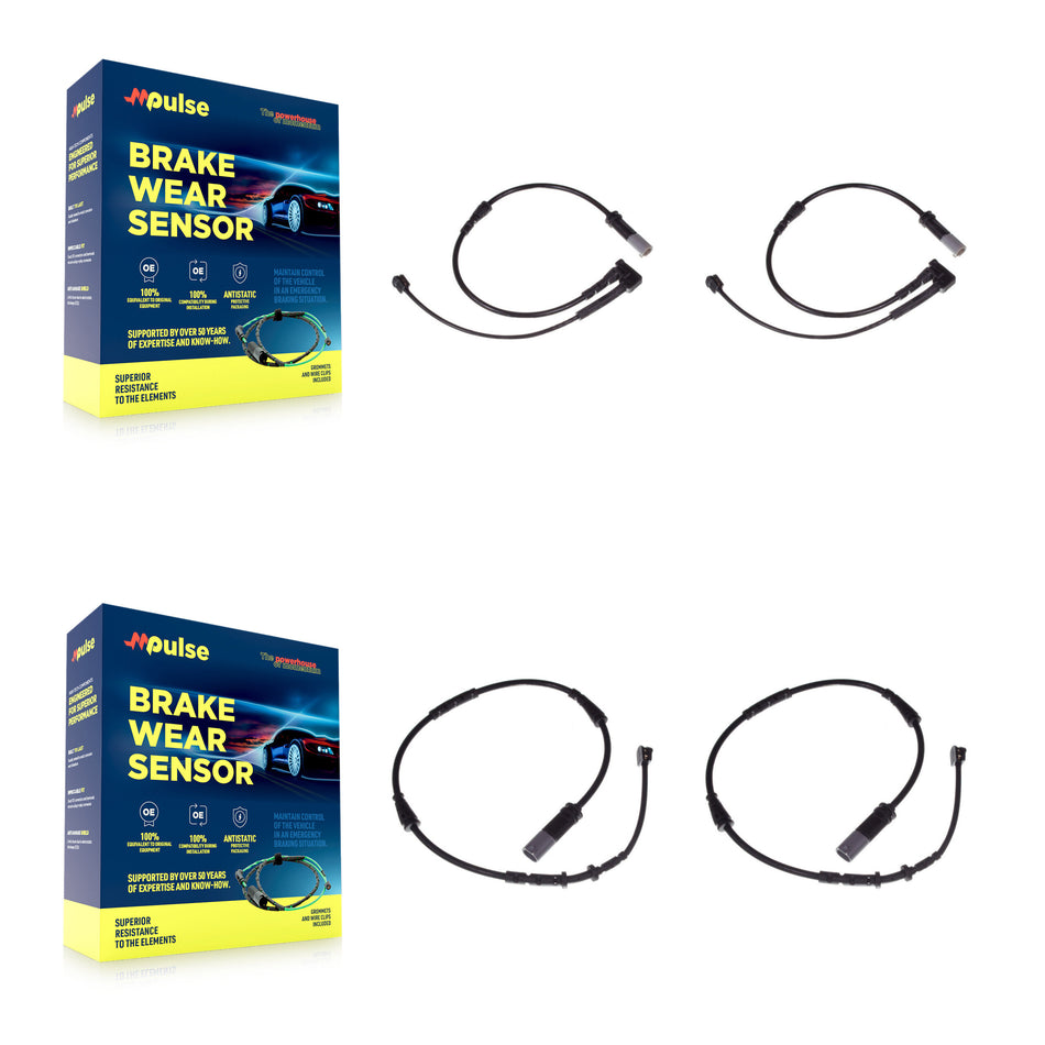 Front Rear Brake Pads Wear Sensor (4 Pack) For Mini Cooper KSE-100217