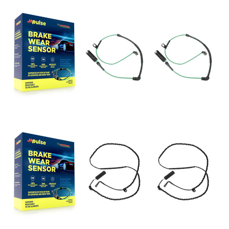 Front Rear Brake Pads Wear Sensor (4 Pack) For Land Rover Range KSE-100223
