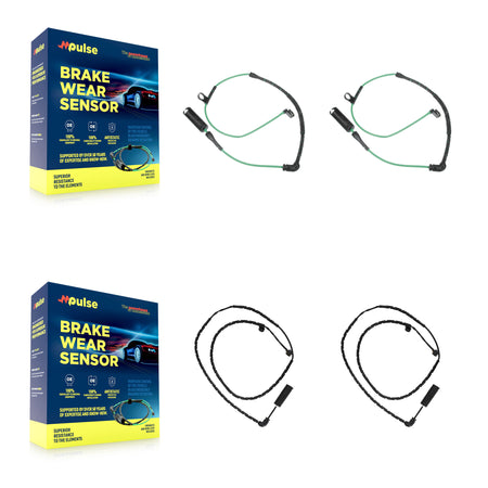 Front Rear Brake Pads Wear Sensor (4 Pack) For Land Rover Range KSE-100224