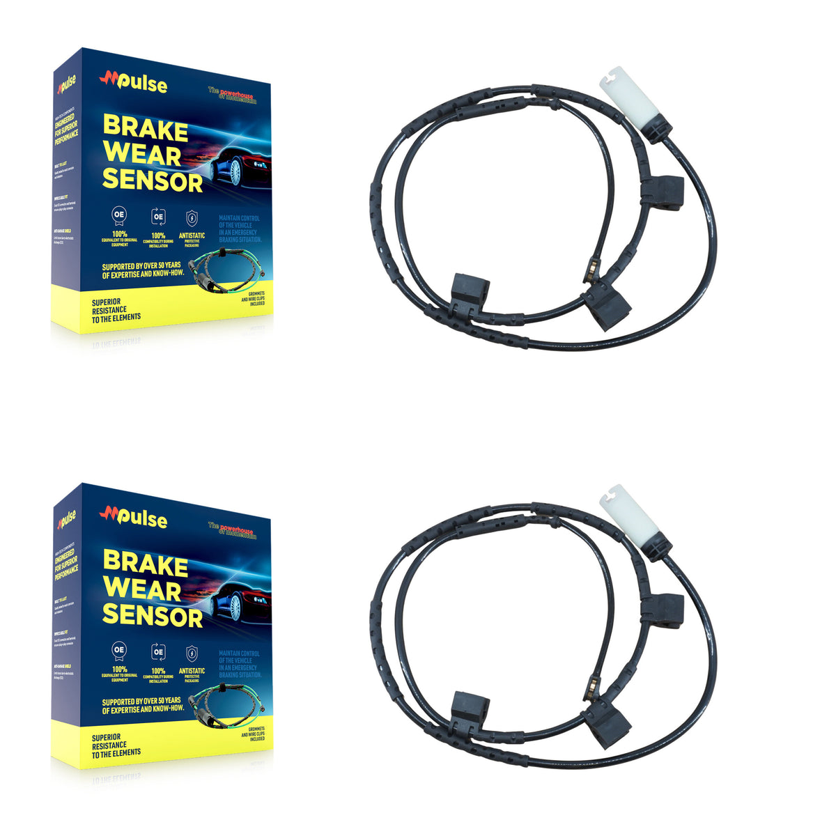 Rear Brake Pads Wear Sensor (2 Pack) For Mini Cooper 1.6L KSE-100264