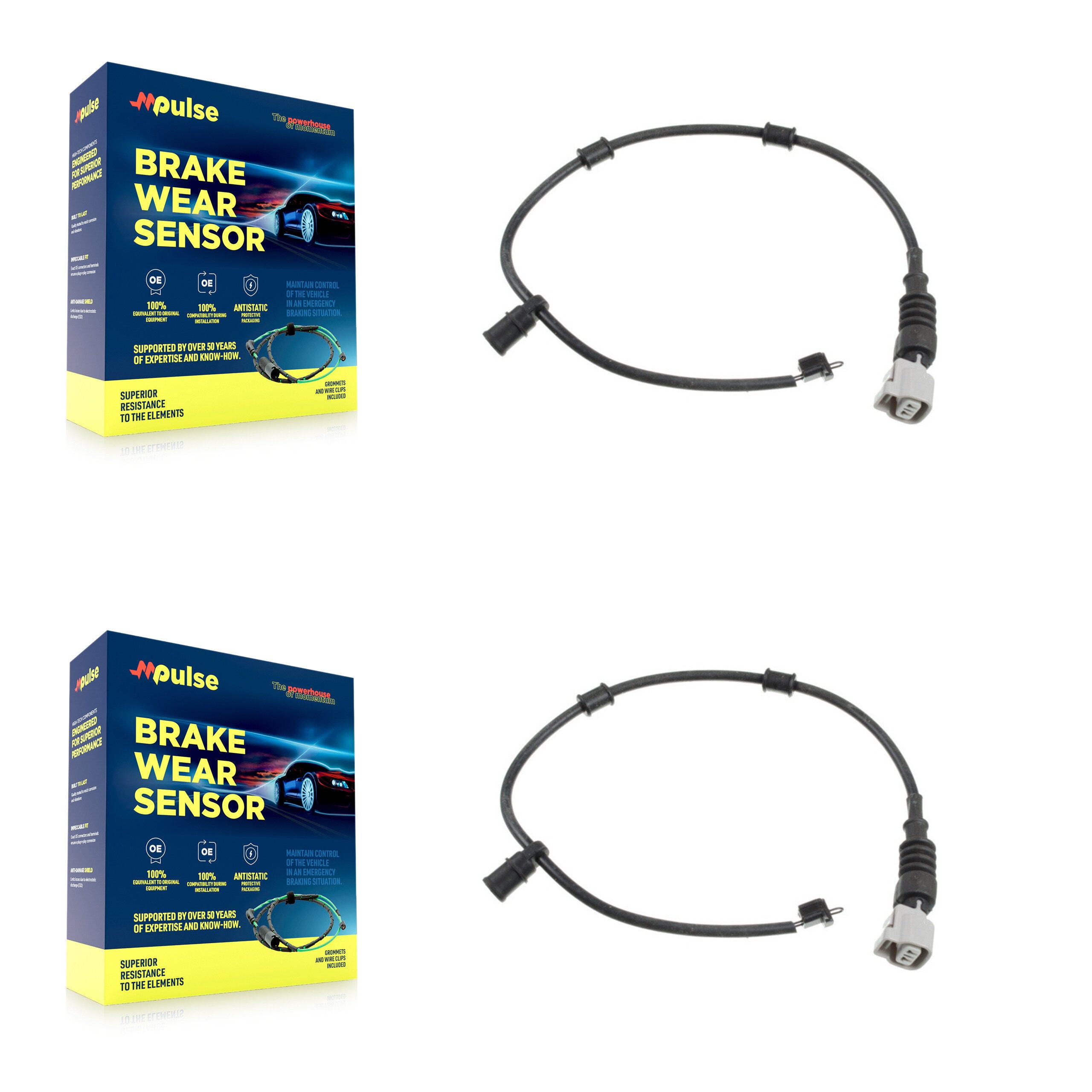 Rear Brake Pads Wear Sensor (2 Pack) For Lexus RC F GS 5.0L KSE-100285