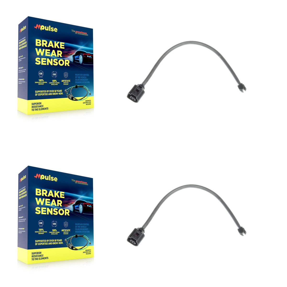 Rear Brake Pads Wear Sensor (2 Pack) For Porsche Cayenne Panamera KSE-100301