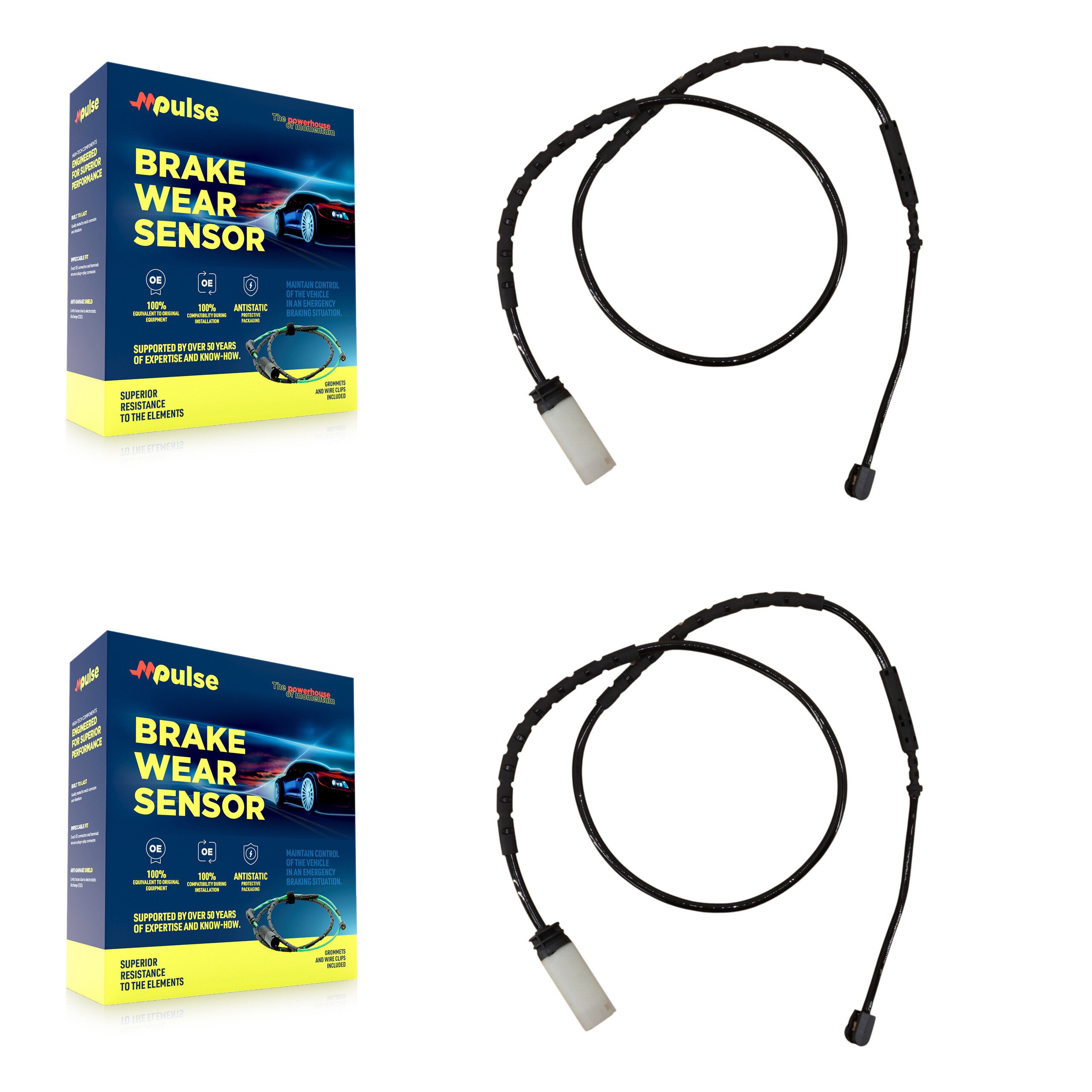 Rear Brake Pads Wear Sensor (2 Pack) For Mini Cooper Countryman Paceman KSE-100336